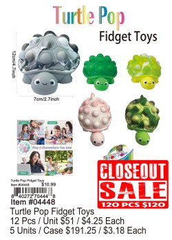 Turtle Pop Fidget Toys